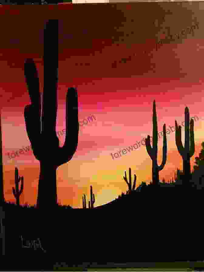 A Breathtaking Desert Sunset, With Warm Colors Painting The Sky And Casting A Golden Glow On The Rugged Landscape. Ernie Pyle In The American Southwest