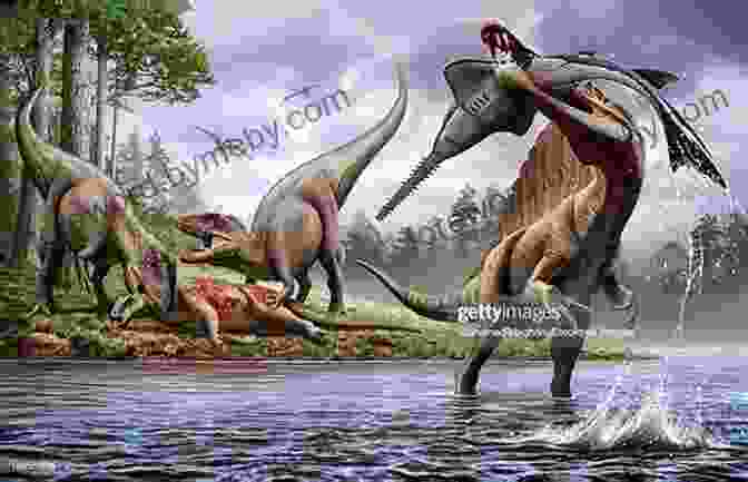 A Carcharodontosaurus Eating A Carcass Dinosaur Predators On The Plain (Dinosaurs Rule)