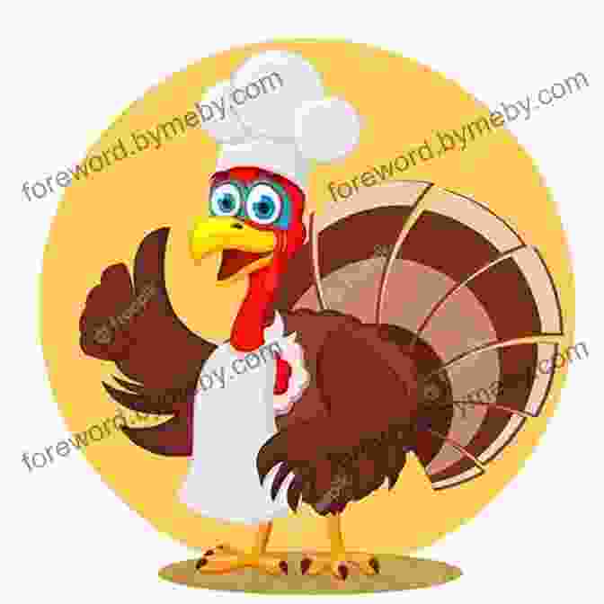 A Cartoon Turkey Wearing A Chef's Hat And Holding A Microphone Thanksgiving Day: Cute Thanksgiving Stories For Kids And Thanksgiving Jokes