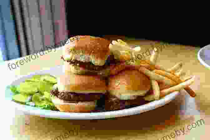 A Close Up Of A Plate Of Heroin Sliders, Bite Sized Burgers With A Nod To Lou Reed's Iconic Song Red Velvet Underground: A Rock Memoir With Recipes