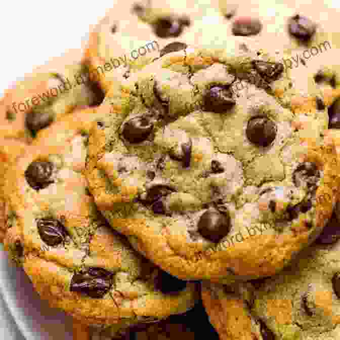 A Close Up Shot Of Freshly Baked Chocolate Chip Cookies, With Gooey Chocolate Chips And A Golden Brown Crust Learn To Bake With More Recipes For Every Kitchen: Simple Recipes To Master And Mix