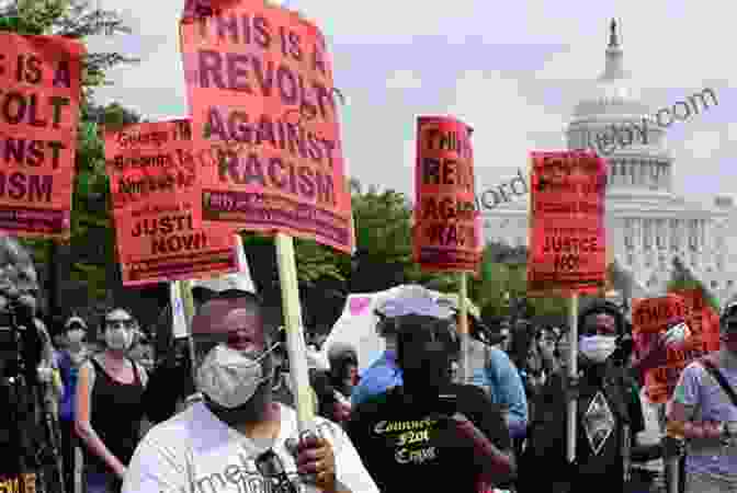 A Group Of People Marching In A Protest With Colorful Signs Expressing Messages Of Unity And Justice. Rise Up The Art Of Protest