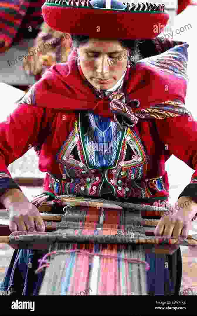 A Group Of Quechua Women In Traditional Dress, Weaving Intricate Textiles On A Loom Cloud Road: A Journey Through The Inca Heartland