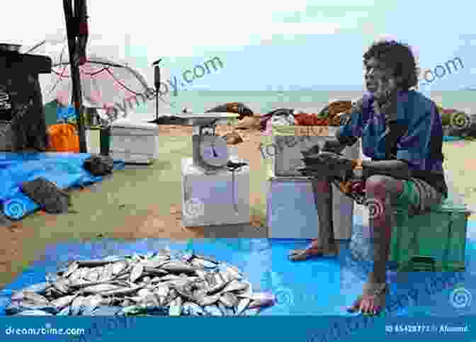 A Lively Fish Market, With Fishermen Selling Their Catch To Buyers And Onlookers. Dark Salt Clear: The Life Of A Fishing Town