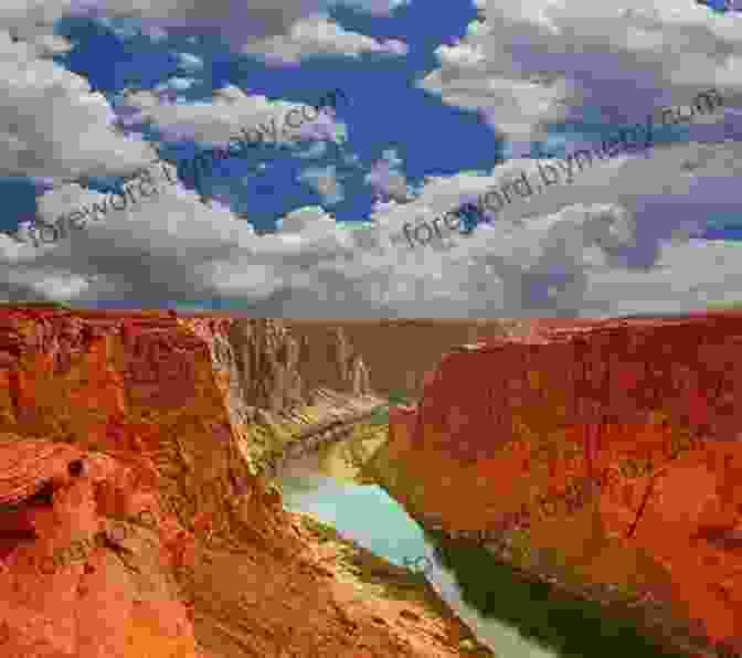 A Panoramic View Of The Grand Canyon, With Its Towering Cliffs, Winding Colorado River, And Vibrant Layers Of Rock. Ernie Pyle In The American Southwest