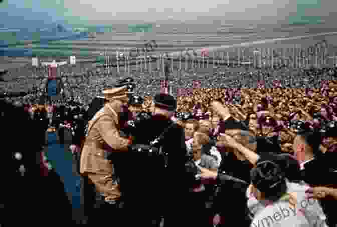 A Photo Of Adolf Hitler On A Podium During A Nazi Rally. The Hitler Years: Triumph 1933 1939