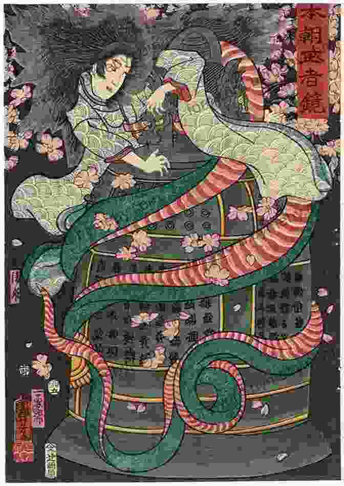 A Scene Showcasing The Influence Of Mythology On Japanese Art, Depicting A Kabuki Performance. Myths Legends Of Japan: With Famous Annotated Story And Classic Illustrated