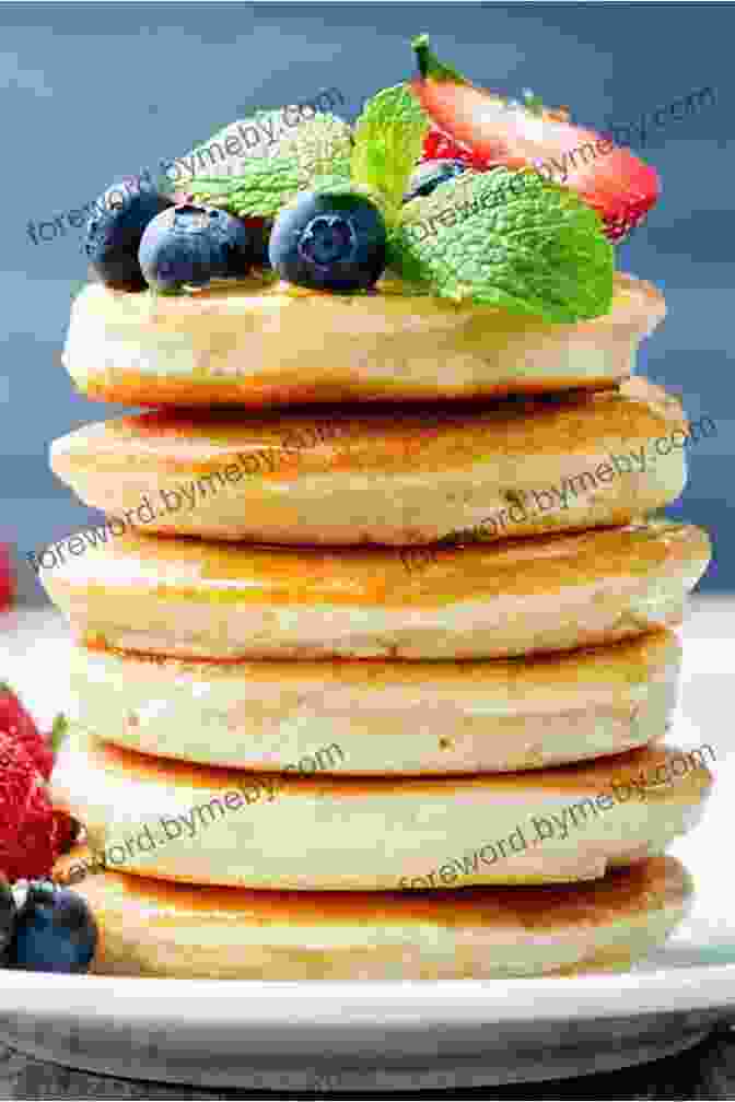 A Stack Of Fluffy Coconut Flour Keto Pancakes With Butter And Syrup Keto Bread Cookbook: 15 Rare And Delicious Keto Bread Recipes