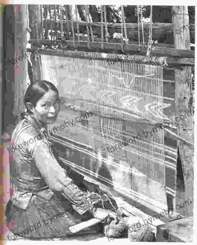 A Stunning Photograph Of A Navajo Woman Weaving A Traditional Rug, Showcasing The Intricate Artistry Of Native American Crafts. American Indians Frederick Starr