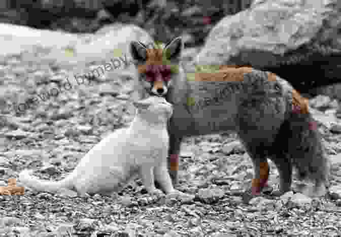 An Adorable Fox And Wolf Cuddle In A Zoo, Symbolizing The Unlikely Friendship They Forge In The Novel. The Fox The Wolf And The Zoo: My Dark Winter Tour Of Alert Nunavut