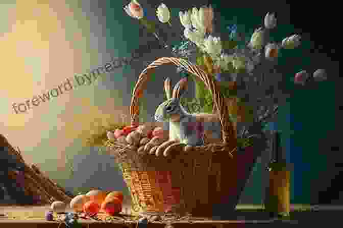 An Enchanting Illustration Depicting Christina Holding A Basket Full Of Colorful Easter Eggs, With The Easter Bunny Hopping Alongside Her In A Bright Meadow Christina And The Easter Bunny