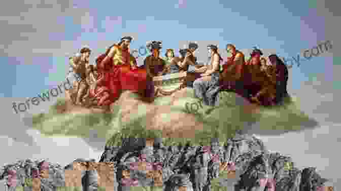 An Illustration Of The Greek Gods Gathered On Mount Olympus. Match And Learn The Greek Gods