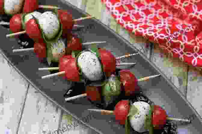 Eyeball Caprese Skewers On A Plate Mummy Dogs And Other Horrifying Snacks (Little Kitchen Of Horrors)