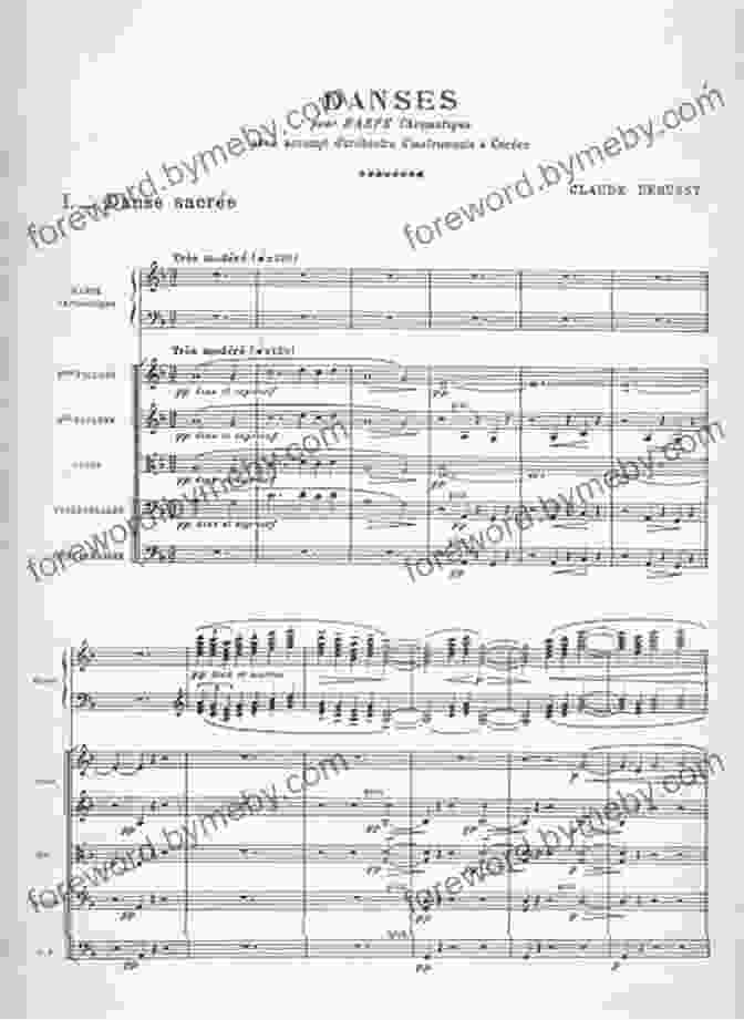 Full Score Of Danse Profane By Claude Debussy Danse Profane (Full Score) No 2 From Deux Danses (L103 No 2)