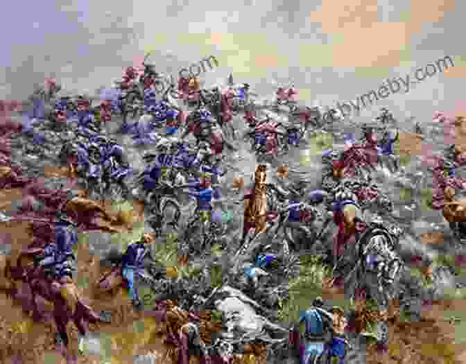 Historical Engraving Depicting The Battle Of Little Bighorn Son Of The Morning Star: Custer And The Little Bighorn