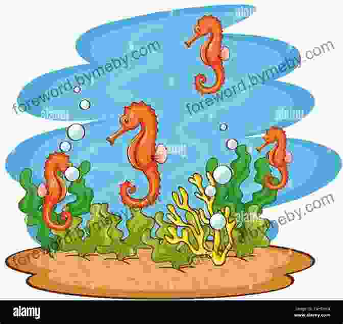 Illustration Of Harvey The Seahorse And The Purrmaids Swimming In The Ocean Purrmaids #3: Seasick Sea Horse Sudipta Bardhan Quallen