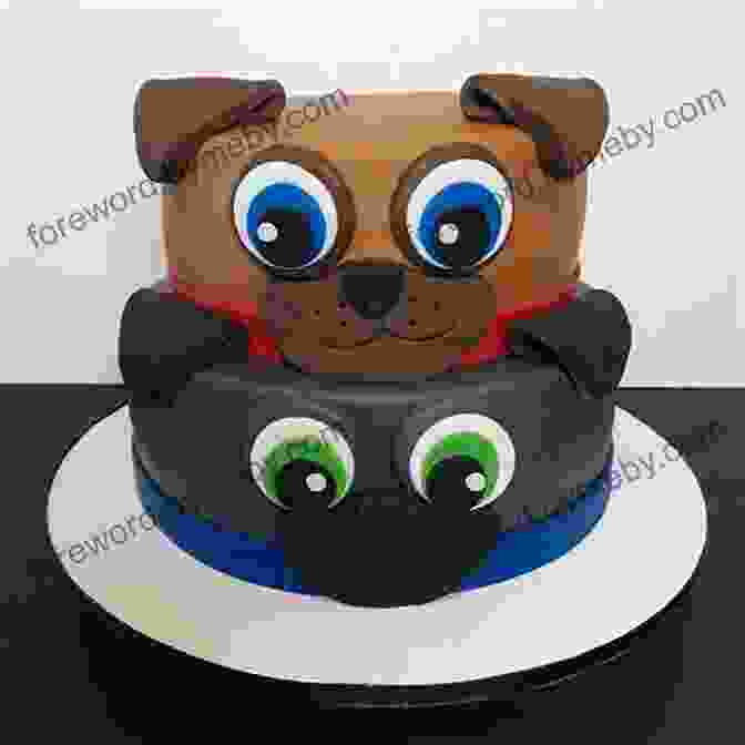 Illustration Of Puppy Pals Gathered Around A Birthday Cake Happy Birthday Puppy Pals Erin Guendelsberger