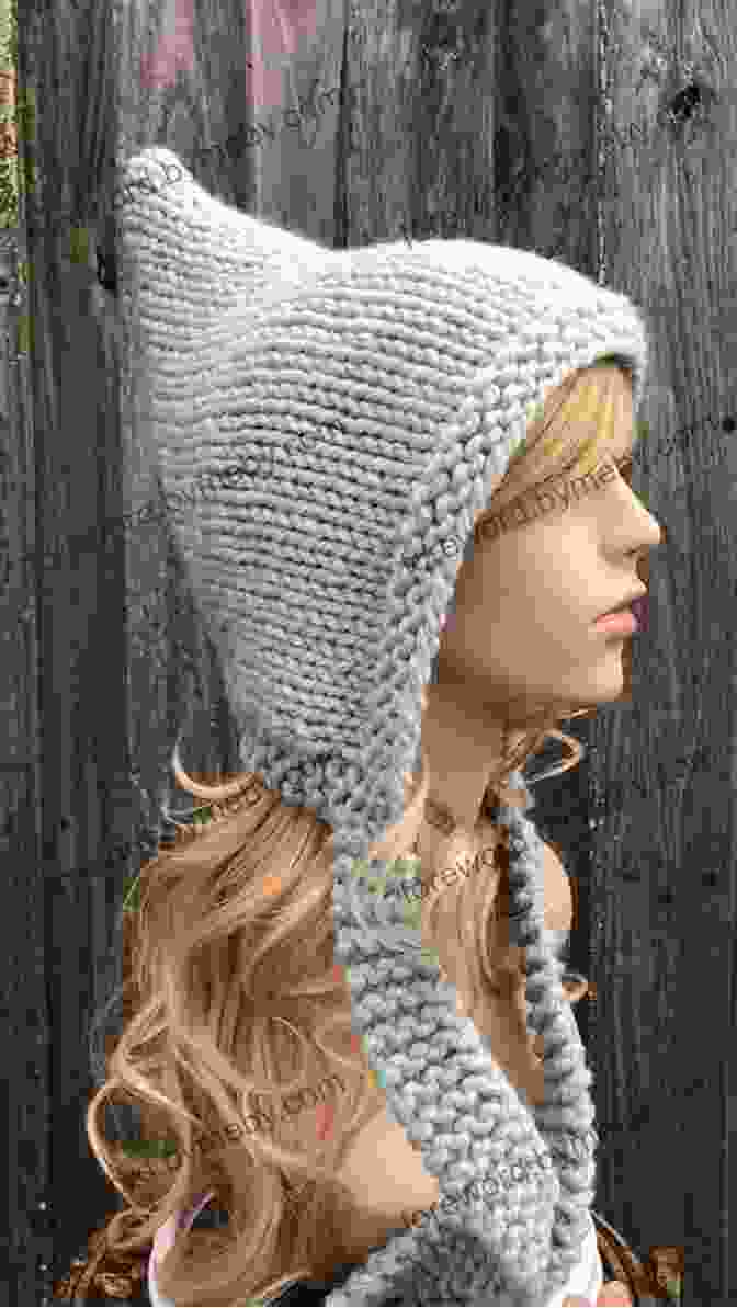 Image Of Several Ribbed Pixie Hoods Knitted In A Variety Of Colors And Styles Ribbed Pixie Hood Knitting Pattern 5 Sizes Included