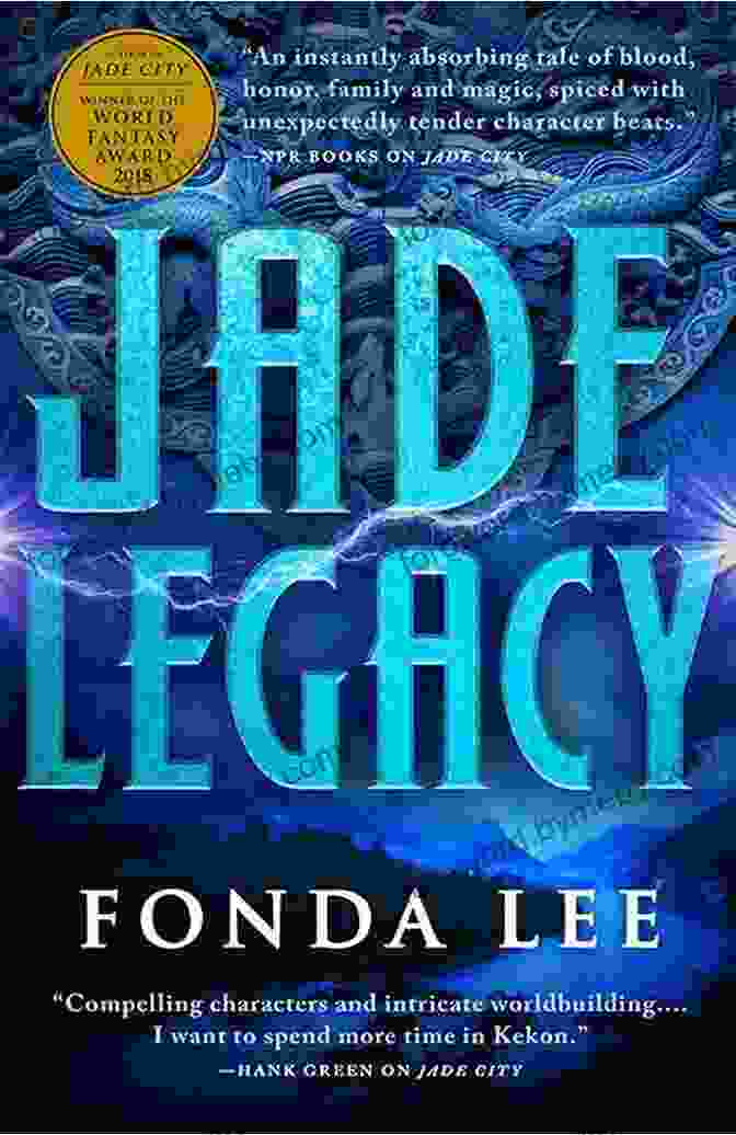 Jade Legacy Book Cover Featuring A Stylized Dragon Surrounded By Vibrant Green Jade Jade Legacy (The Green Bone Saga 3)