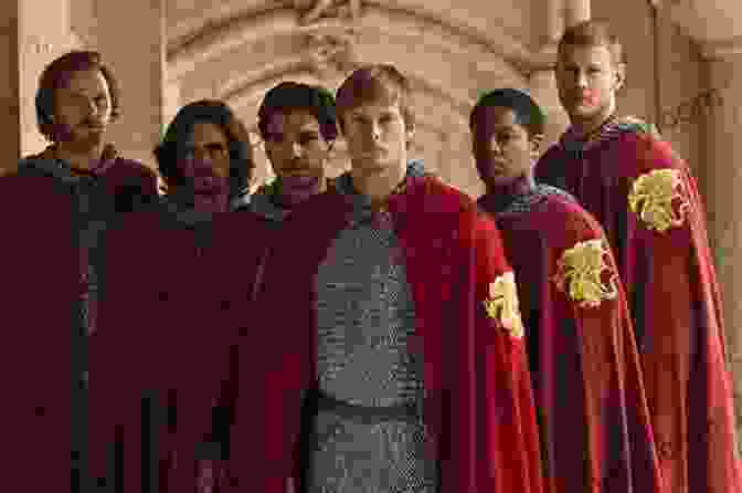 Merlin At The Court Of Camelot, Surrounded By The Knights Of The Round Table A Of Merlin Sarah Grison