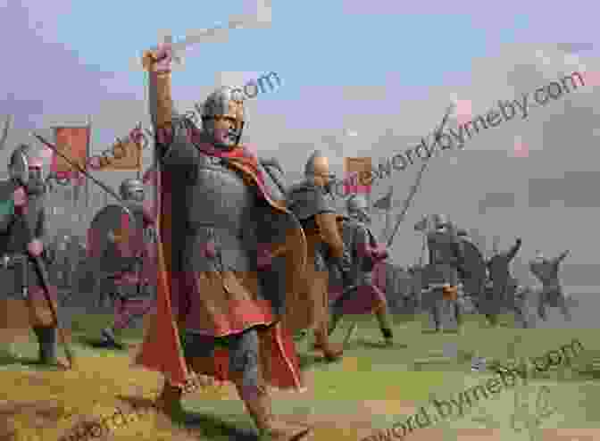 Painting Depicting Anglo Saxon Warriors In Battle Britain AD: A Quest For Arthur England And The Anglo Saxons