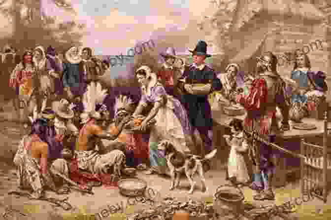 Pilgrims Meeting Native Americans The Story Of The First Thanksgiving