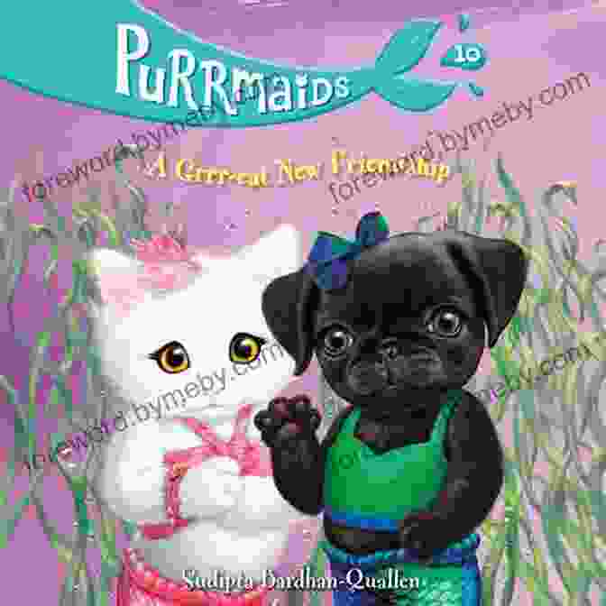 Purrmaids 10 Grrr Eat New Friendship Book Cover Featuring A Group Of Diverse Cats And Mermaids Swimming Together Purrmaids #10: A Grrr Eat New Friendship