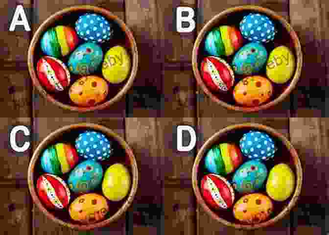 Spot The Difference: Easter Eggs Easter Activity Book: DIFFERENCES Leonzio