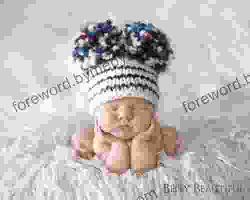 Snow Bunny Pom Hat Knitting Pattern 7 Sizes